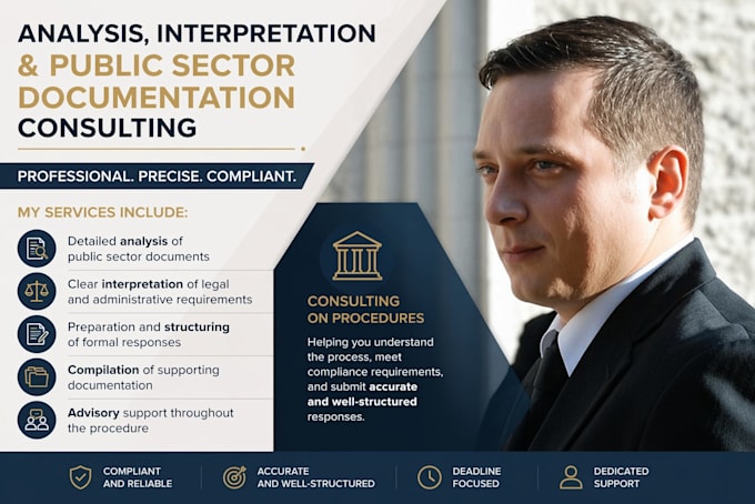 analysis and consulting related to public sector