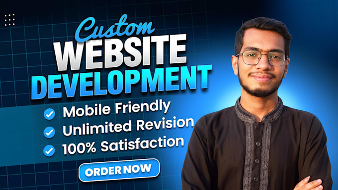 do custom website development, website design as full stack developer