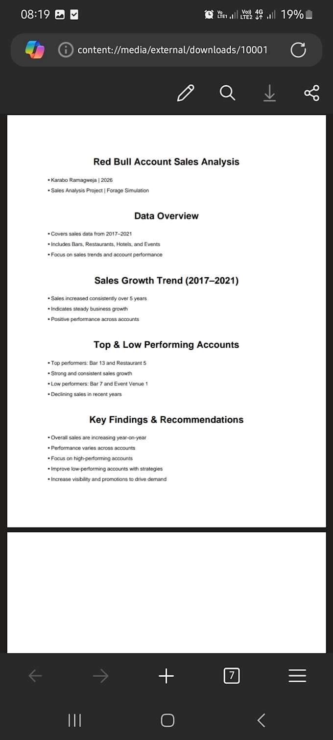 create business presentations and data analysis reports