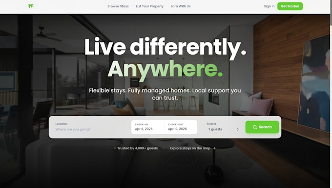 build a booking platform or airbnb style website with full functionality