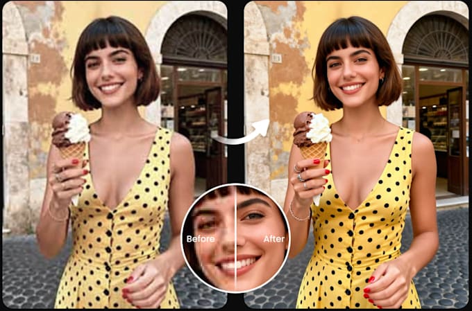 edit enhance improve unblur restore sharpen upscale images