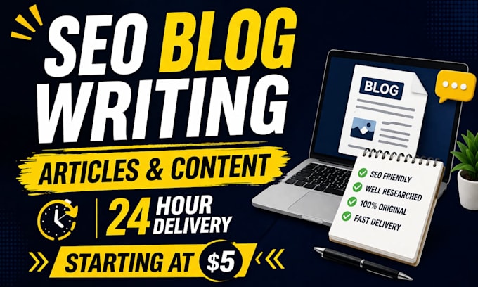 write SEO blog posts, articles