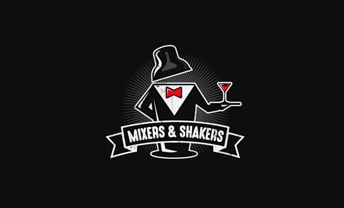 design custom mixers shakers theme logo