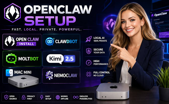 Openclaw setup open claw installeren clawdbot moltbot kimi 2 5 mac mini ...