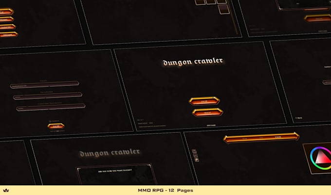 make perfect UI for games, consoles, apps, rpg games