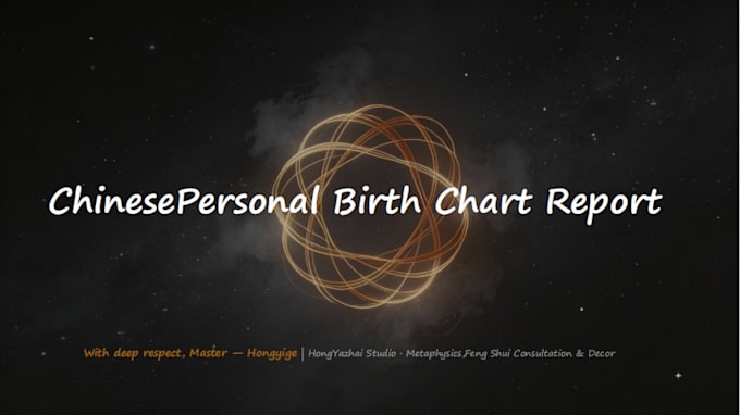 give professional chinese birth chart destiny reading