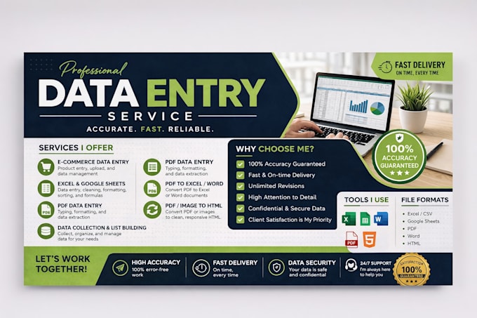 do ecommerce data entry and pdf formatting work