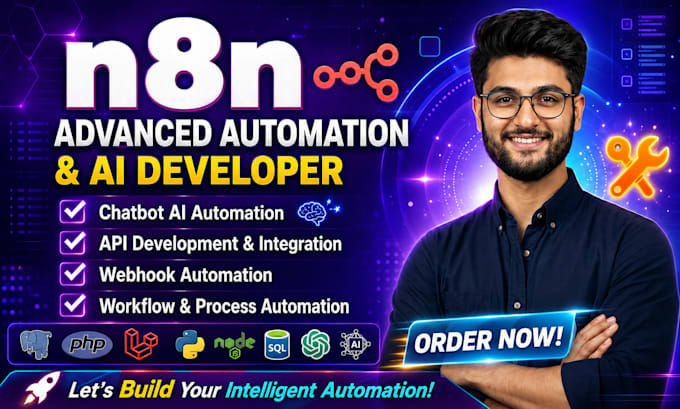 develop n8n automation, ai workflows, and custom ai agents for your business