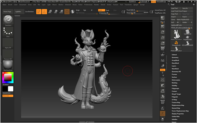 design a custom rpg or tabletop miniature model dnd character for 3d printing