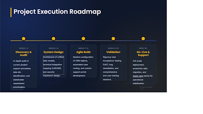 lead your CRM transformation and project execution