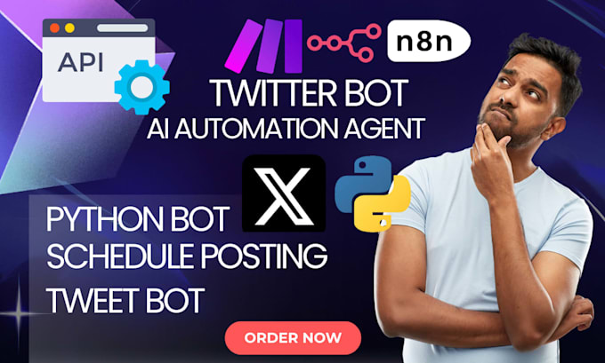 Construir agente de ia para bot de twitter con n8n, make com ...