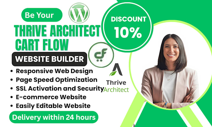 build a responsive high converting SEO wordpress website using thrive architect