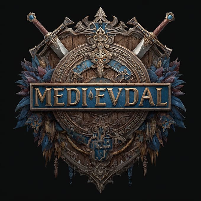 make original medieval, fantasy, rpg, mmorpg game logo title