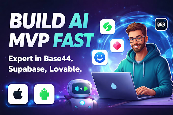build your ai mvp fast base44, supabase, lovable expert