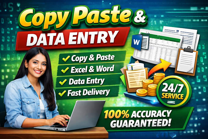 do copy paste data entry and typing and web research fast