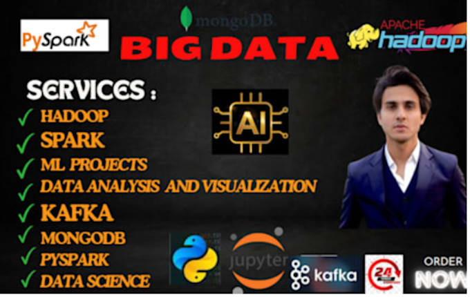 do big data engineering with pyspark, kafka, airflow, AWS etl and mongodb