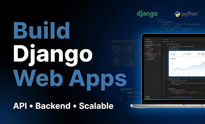 build a django web app with backend and API
