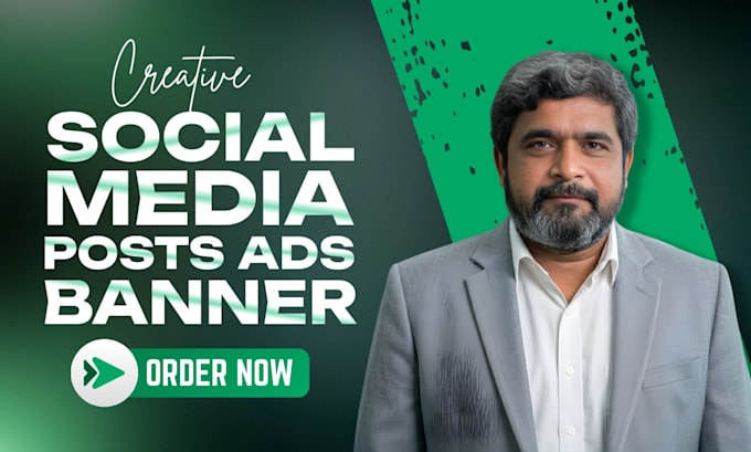 design creative social media posts, ads, banners