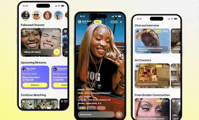 develop a livestreaming app streaming website music app video streaming app