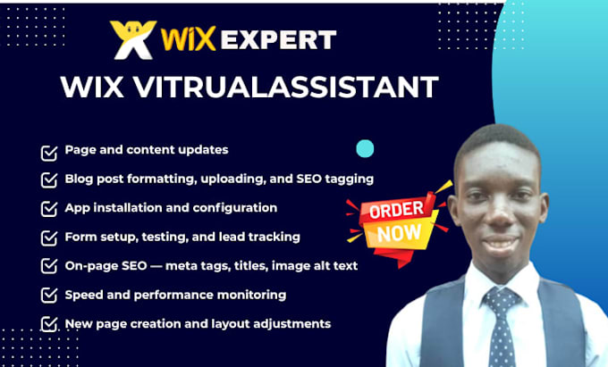be your professional wix virtual assistant for website tasks management