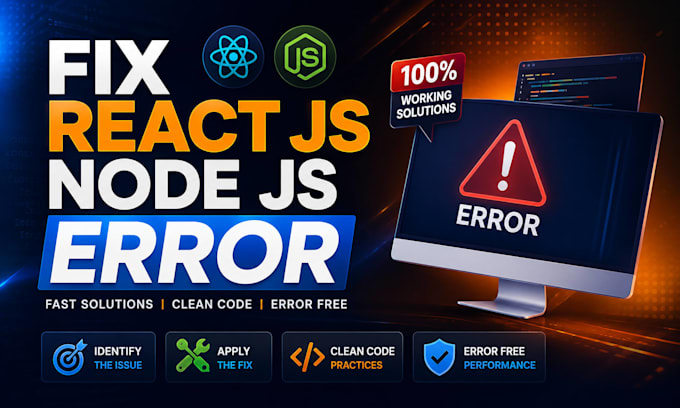 fix react, node and javascript bugs in your web app