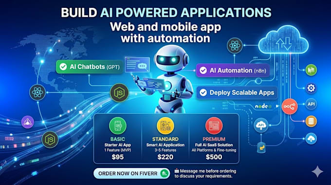 build custom mobile and web applications for ai