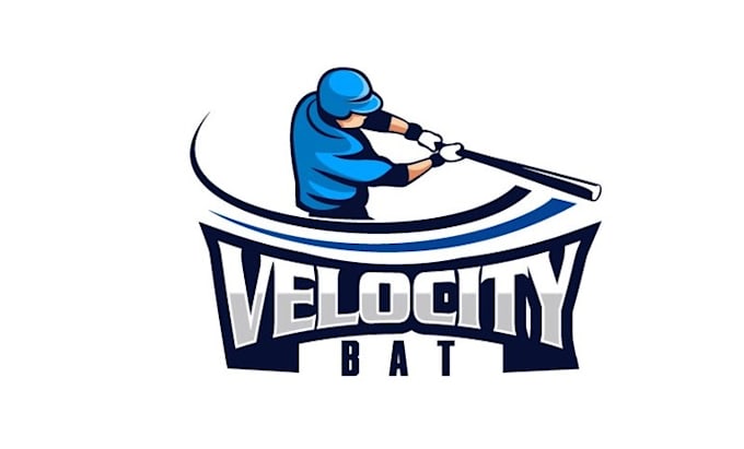design baseball club logo with capturing rotational swing