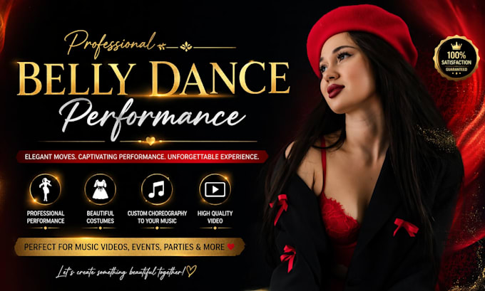 perform a breath belly dance with professional choreography