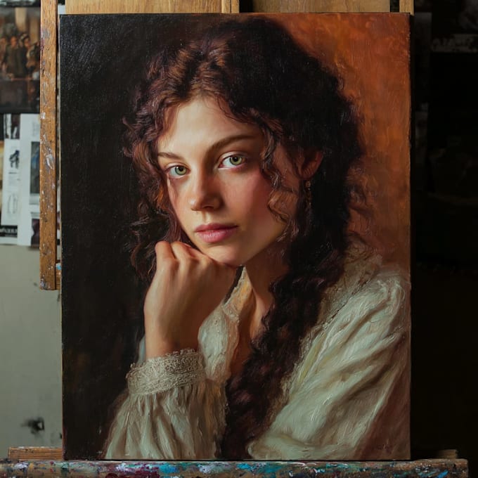 paint a real oil portrait for you