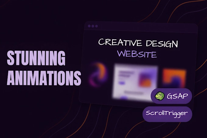 design creative website with gsap animations and interactions