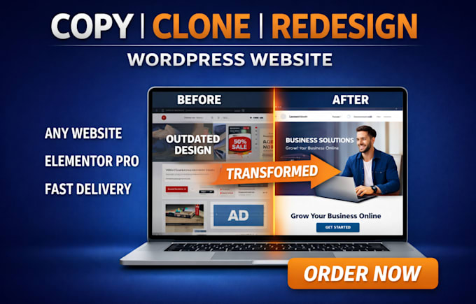 copy clone wordpress website duplicate wordpress redesign website with elementor