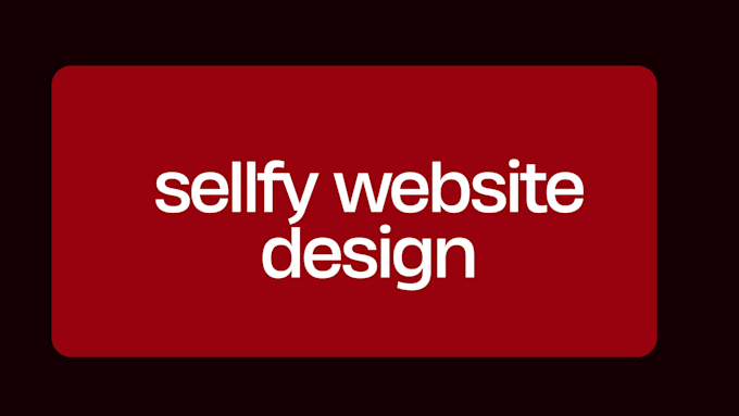 sellfy website design and redesign