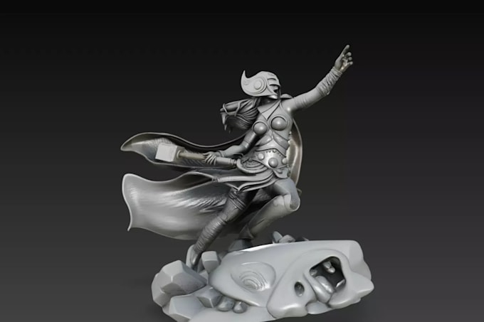 create 3d character modeling for 3d printing, game, gmod, vrchat, 3d sculpting