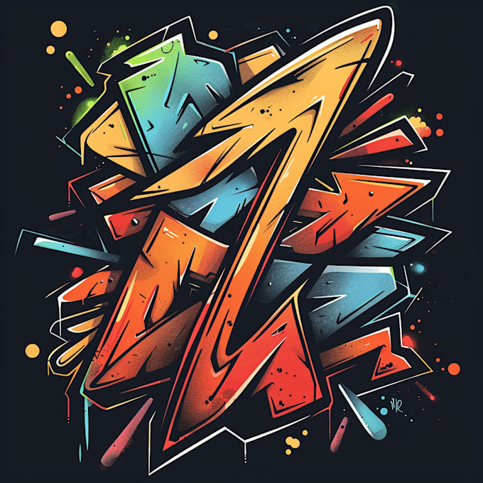design a stylish graffiti inspired logo
