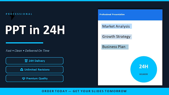 design professional and modern powerpoint presentation slides