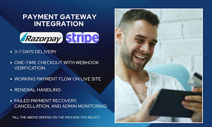 integrate razorpay or stripe into your web app
