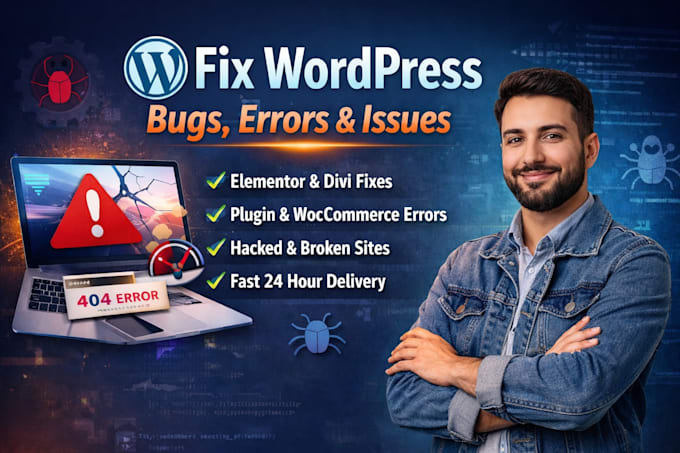 Fix wordpress issues error, edit wordpress website fix elementor pro ...