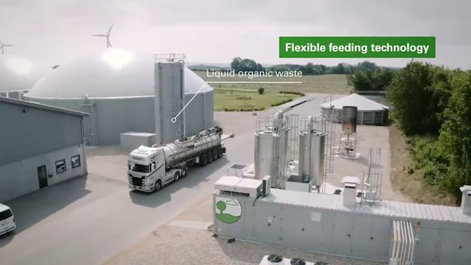 create 3d industrial animation biogas plant 3d renewable energy process video