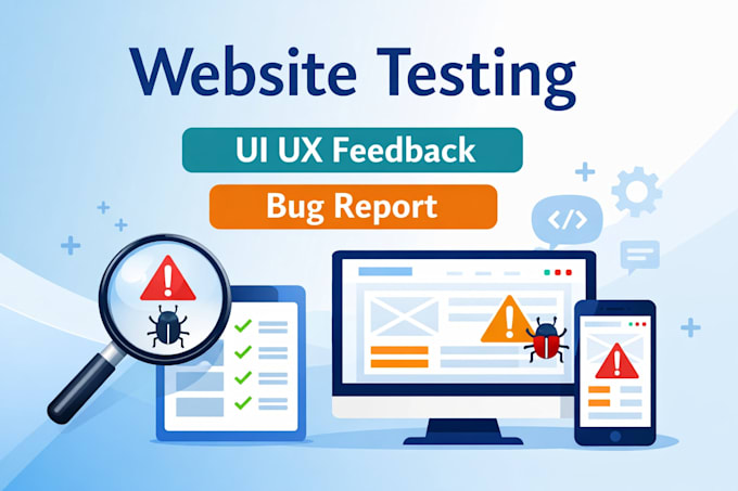 test your website usability and provide UI UX feedback