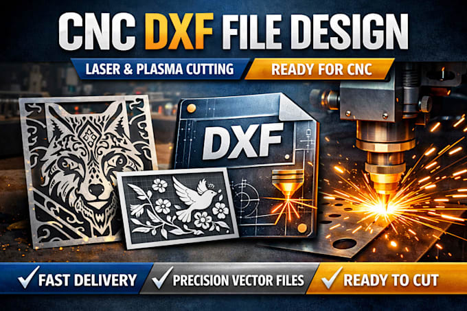 File dxf per taglio laser e plasma cnc veloce