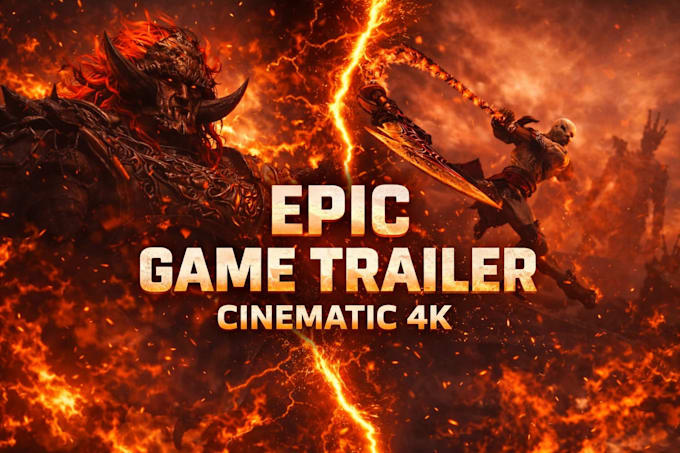 create cinematic game trailer or app promo video that drives installs