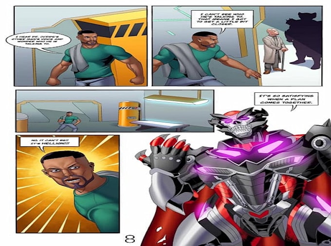 comic book illustration with comic book illustrator