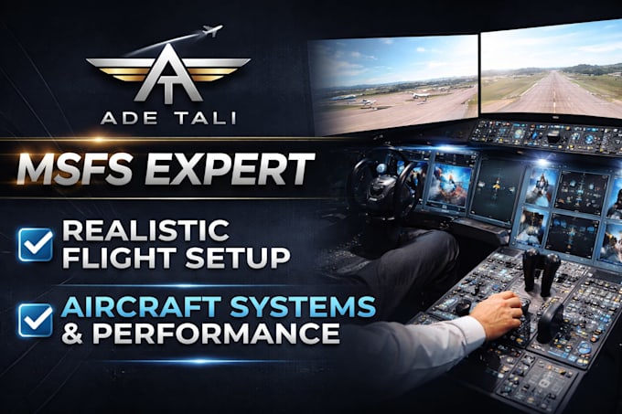 be your msfs expert for realistic flight setup and aircraft systems