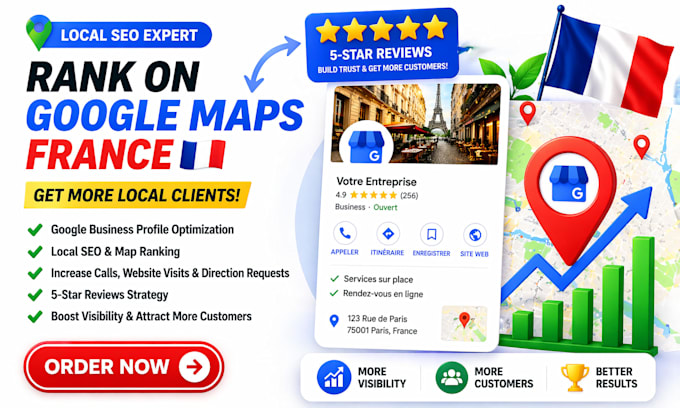 google my business profile optimization référencement local france seo maps