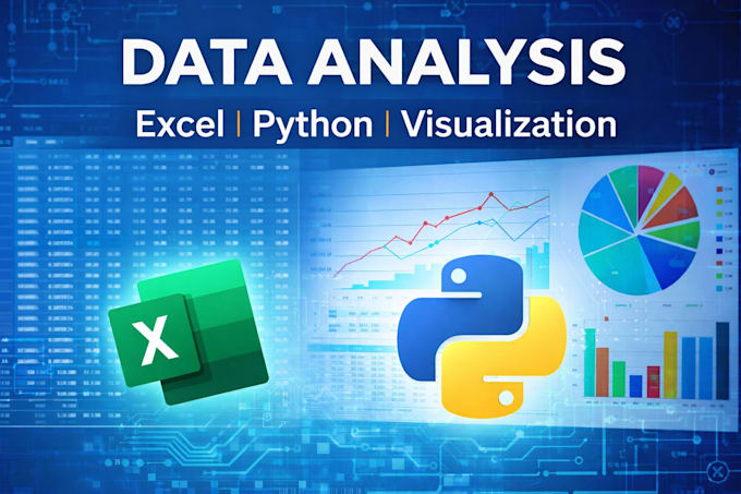 do data analysis and visualization using excel and python
