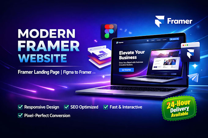 Develop modern framer website framer landing page figma to framer ...