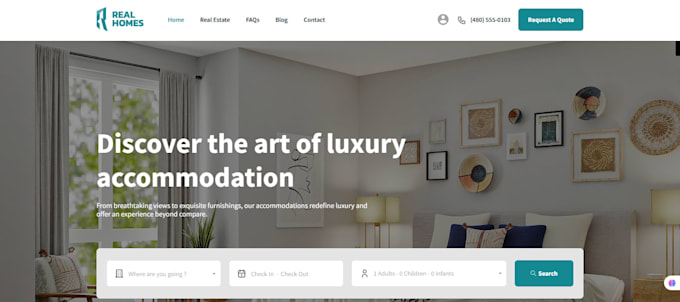 wordpress vacation rental, short term rental website, airbnb website