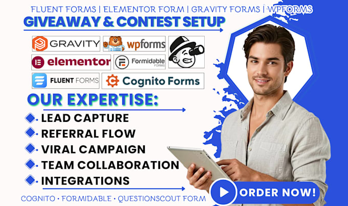 create fluent forms elementor gravity forms wpforms cognito formidable business