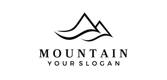 do minimalist line art logo