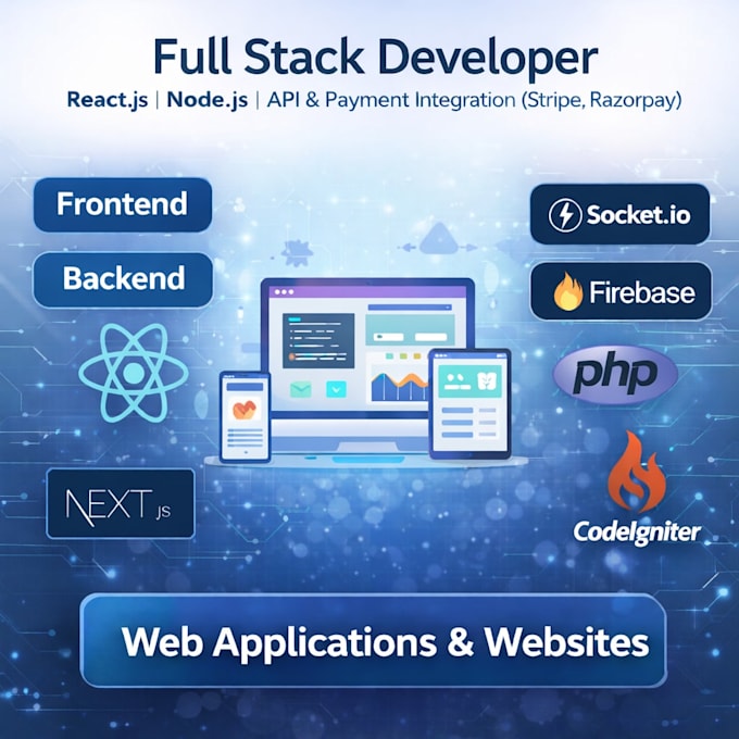 develop react frontend website